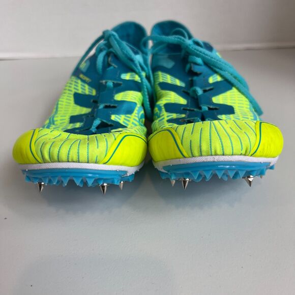 Saucony Ballista 2 Shoes Track & Field Racing Spikes Green Blue Women's 10.5 - Picture 3 of 12